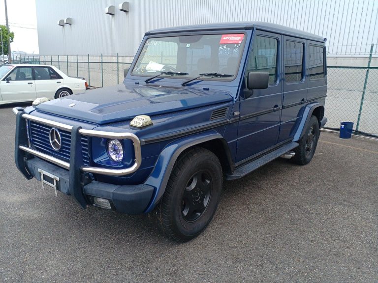 Blue Mercedes-Benz G-Class marked for Australia export